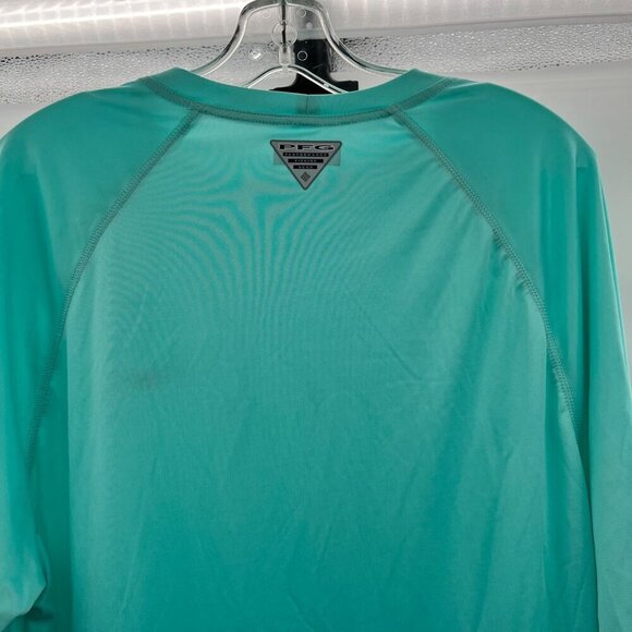 Columbia Men's Active Long Sleeve Tee Turquoise Size Large - Picture 6 of 8